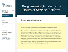 Tablet Screenshot of developer.vistracks.com